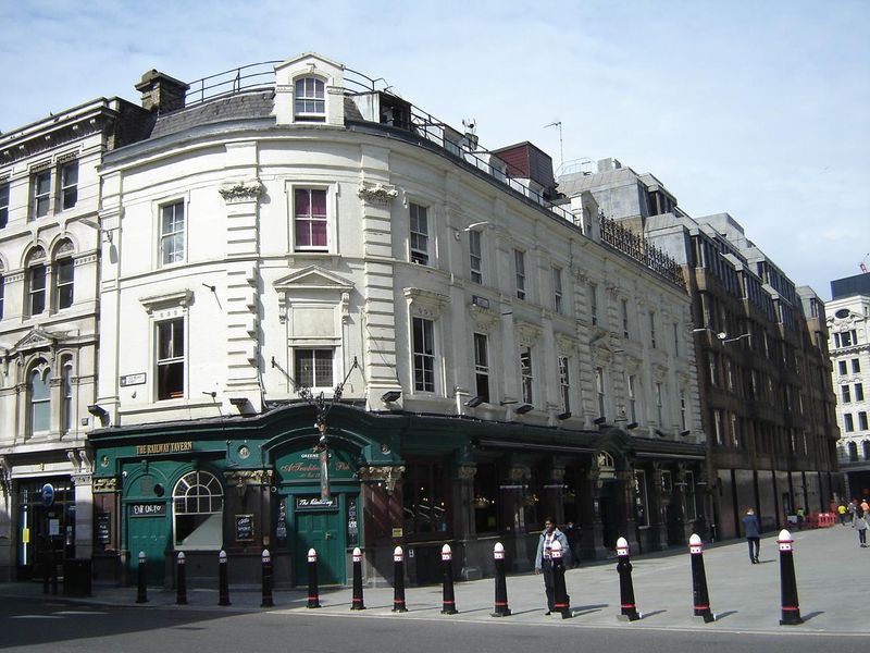 Railway Tavern London EC2 taken 2021-05-28. (Pub, External). Published on 17-12-2021