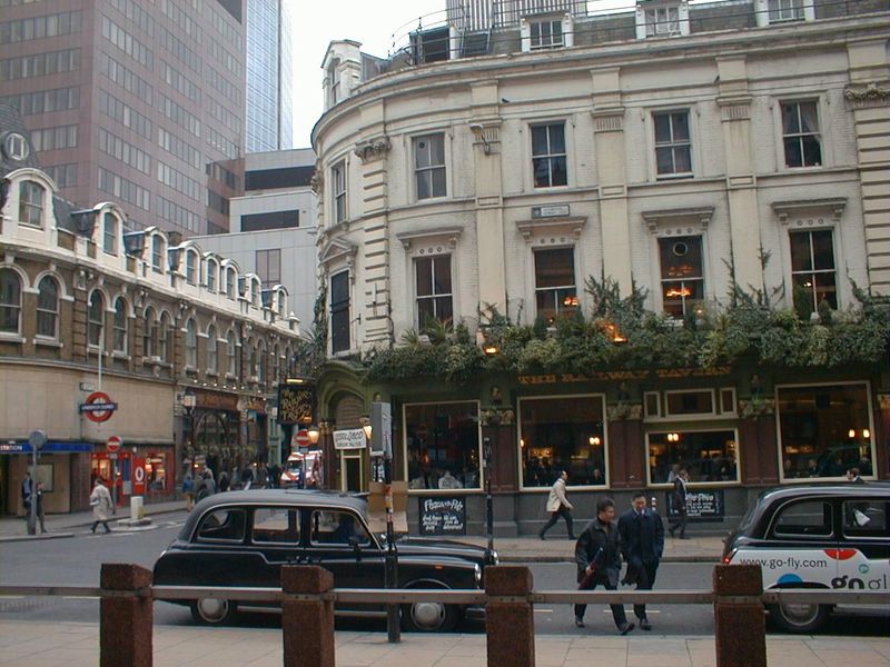 RailwayTavern. London EC2. (Pub, External). Published on 25-04-2023