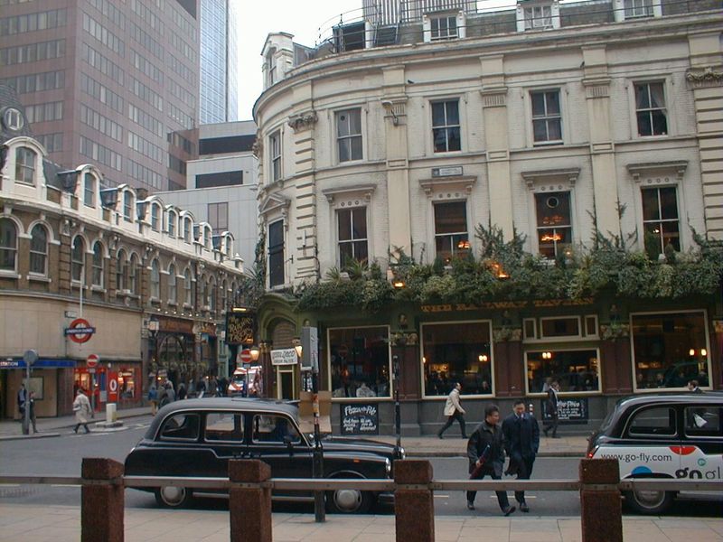 RailwayTavern. London EC2. (Pub, External). Published on 25-04-2023