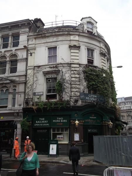 Railway Tavern London EC2 taken July 2014. (Pub, External, Key). Published on 11-08-2014