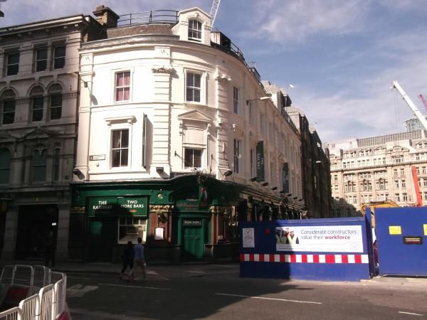 Railway Tavern London, EC2 aken Aug 2015. (Pub, External). Published on 06-12-2015