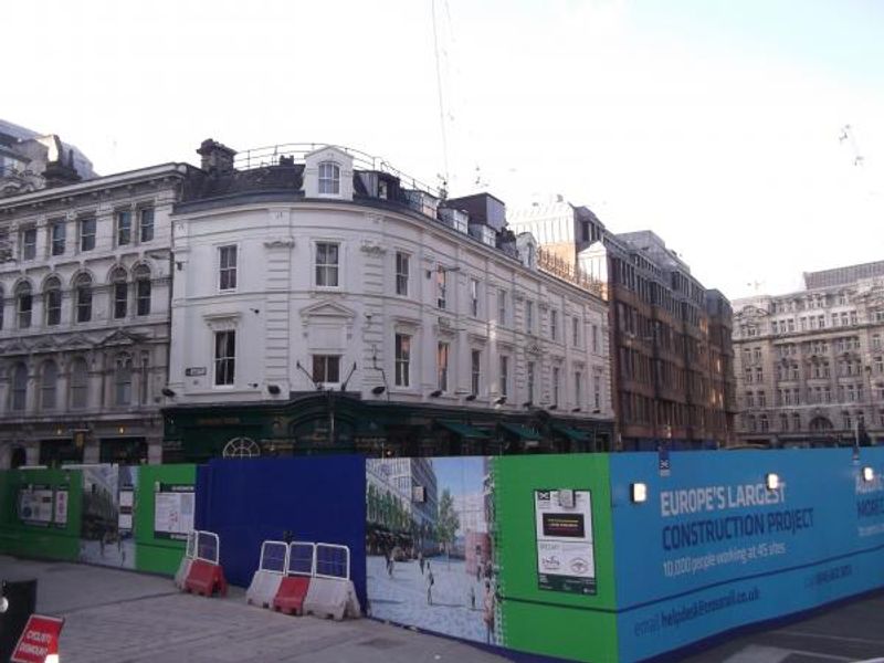 Railway Tavern London EC2 taken Feb 2012. (Pub, External). Published on 07-04-2016