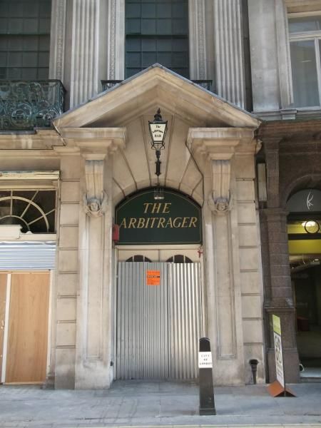 Arbitrager London EC1 taken June 2014. (Pub, External, Key). Published on 09-08-2014