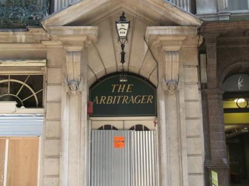 Arbitrager London EC1 taken June 2014. (Pub, External, Key). Published on 09-08-2014 