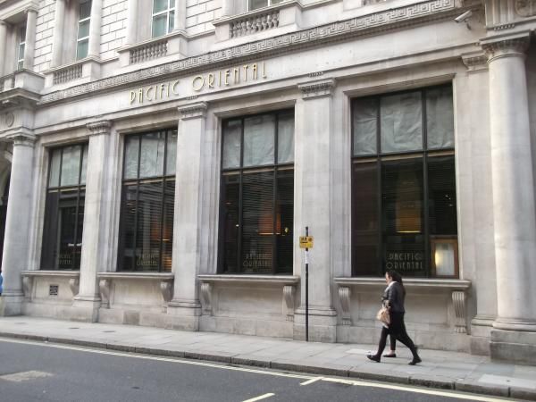 Pacific Oriental London EC2 taken Sept 2014. (Pub). Published on 28-04-2016