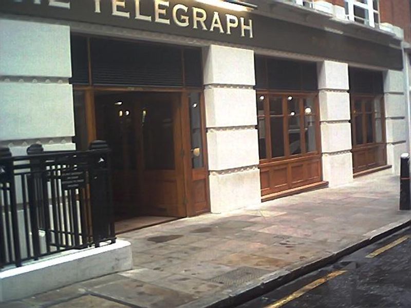 Telegraph. London EC2.. (Pub, External). Published on 25-04-2023