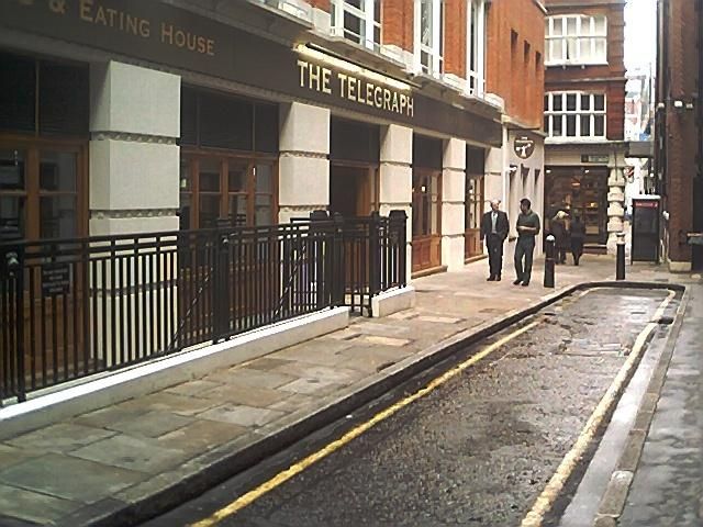Telegraph. London EC2.. (Pub, External). Published on 25-04-2023