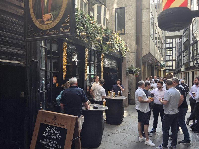 Old Doctor Butler's Head London EC2V 20260811. (Pub, External, Key). Published on 19-08-2026