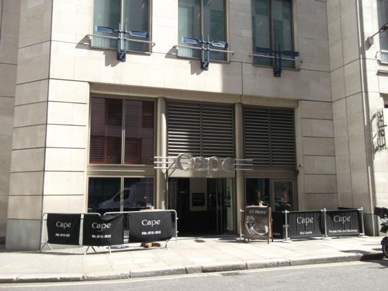 Cape London EC2 taken April 2014. (Pub, External, Key). Published on 01-05-2014