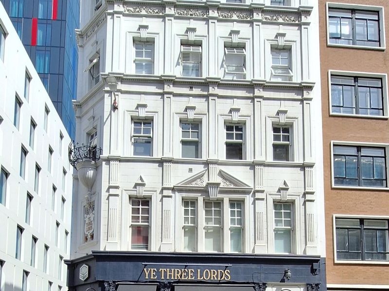 Three Lords London EC3N 20260525. (Pub, External, Key). Published on 08-06-2026