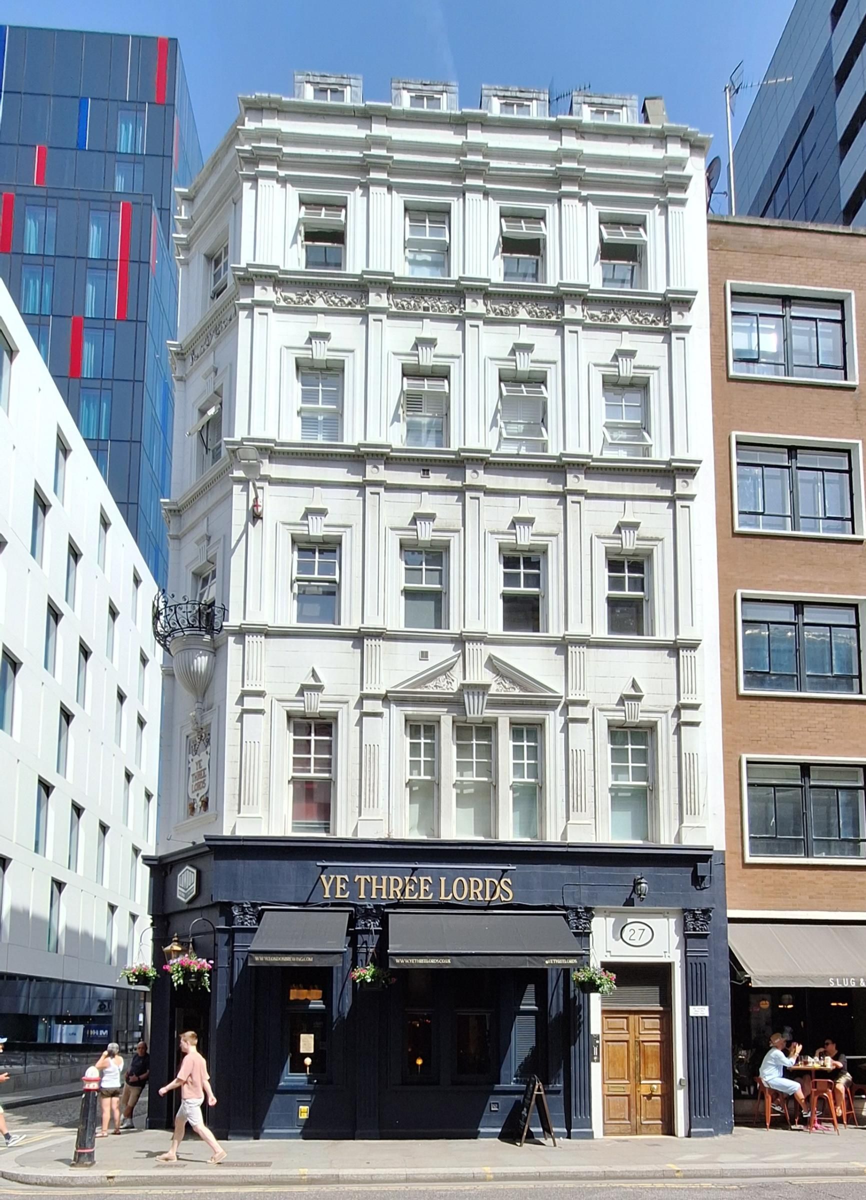 Three Lords London EC3N 20260525. (Pub, External, Key). Published on 08-06-2026