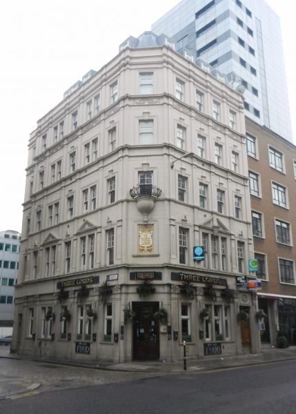 Three Lords London EC3 taken Feb 2012. (Pub, External, Key). Published on 26-11-2013