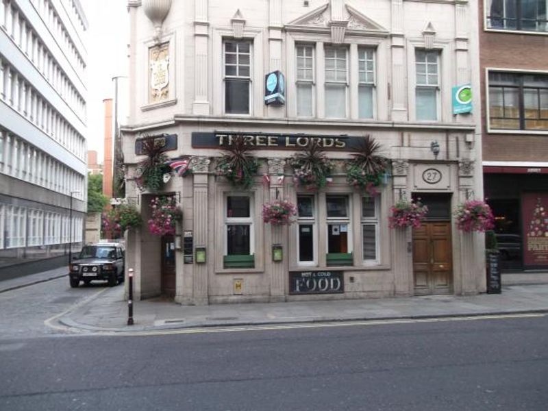 Three Lords London EC3 taken Sept 2012. (Pub, External). Published on 26-11-2013 