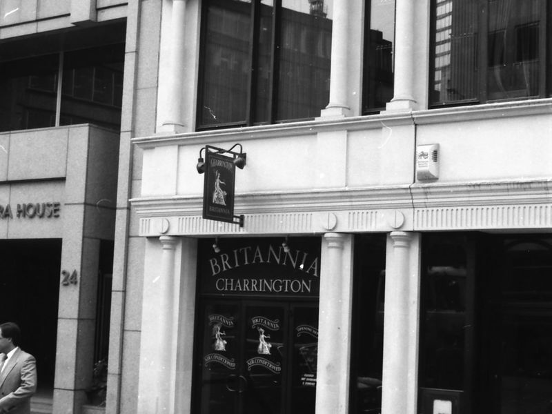 Britannia London EC3 taken in Oct 1988.. (Pub, External). Published on 12-04-2019
