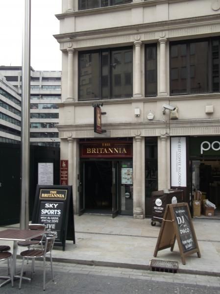 Britannia London EC3 taken May 2012. (Pub, External, Key). Published on 28-11-2013