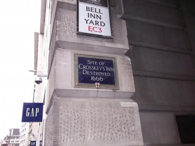 Crosse Keys London EC3 taken June 2012. (Sign). Published on 28-11-2013 