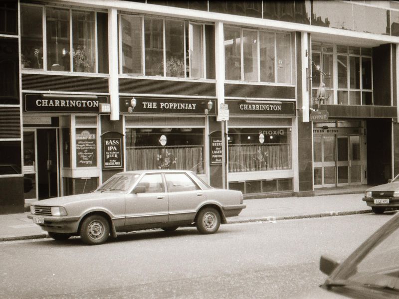 Poppinjay London EC4 taken in mid 1985.. (Pub, External, Key). Published on 12-04-2019 