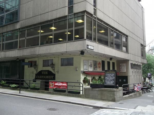 Cartoonist London EC4 taken June 2012. (Pub, External, Key). Published on 01-12-2013