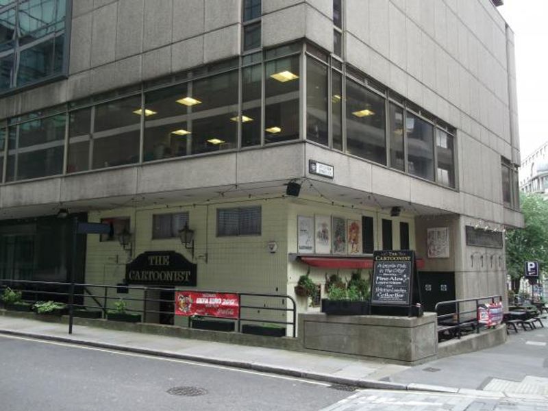 Cartoonist London EC4 taken June 2012. (Pub, External, Key). Published on 01-12-2013