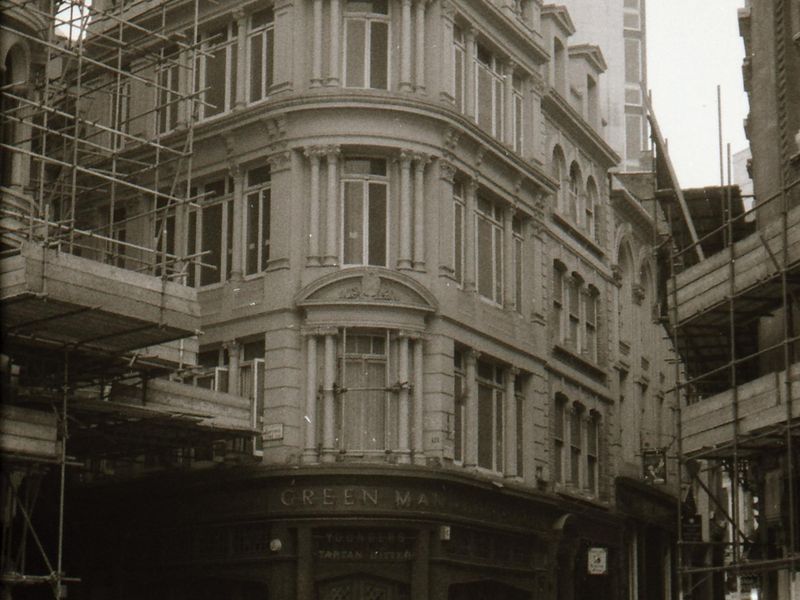 Green Man London EC4 in mid 1985.. (Pub, External). Published on 12-04-2019 
