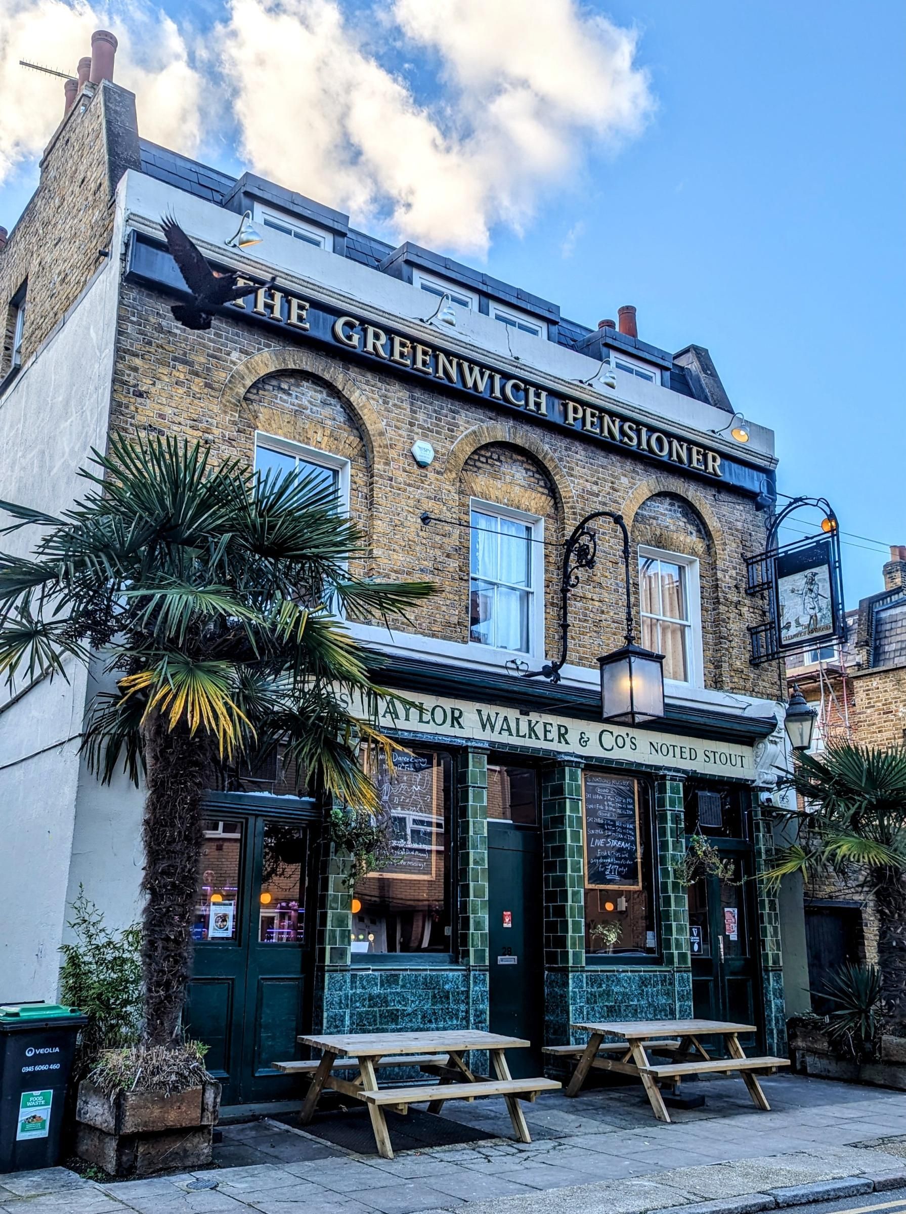 Greenwich Pensioner London E14 20240212 . (Pub, External, Key). Published on 25-06-2024