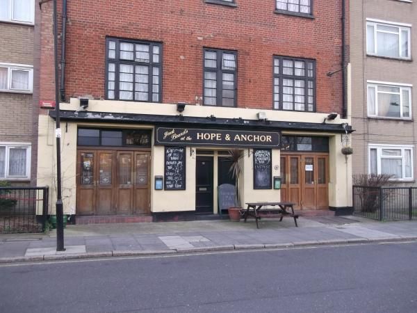Hope & Anchor London E14 taken Dec 2013. (Pub, External, Key). Published on 23-01-2014