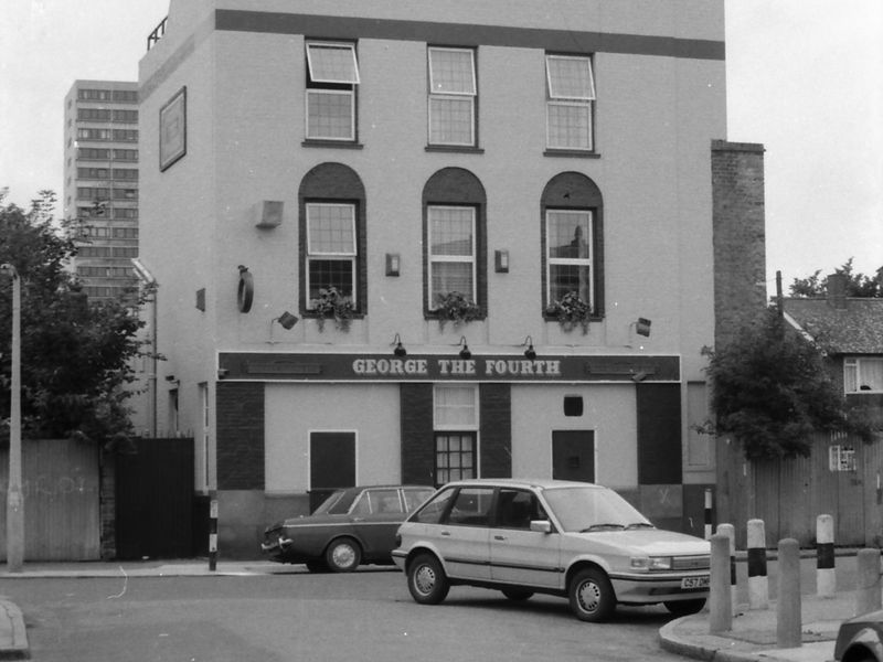 George IV London E14 taken in 1987.. (Pub, External). Published on 15-11-2018 