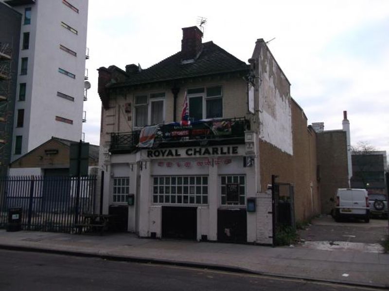 Royal Charlie London E14 taken Jan 2014. (Pub, External, Key). Published on 23-01-2014