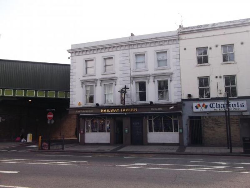 Railway Tavern London E14 taken Sept 2013. (Pub, External, Key). Published on 03-12-2013