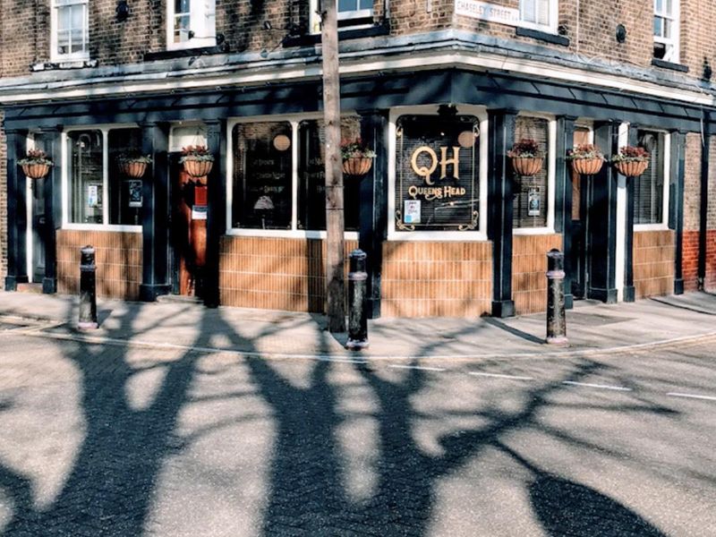 Queens Head London E14 taken Feb 2019. (Pub, External, Key). Published on 10-03-2019