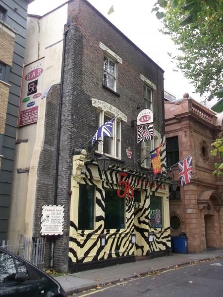 5B Urban Bar-Five Bells & Bladebone London E14 taken Nov 2013. (Pub, External). Published on 03-12-2013