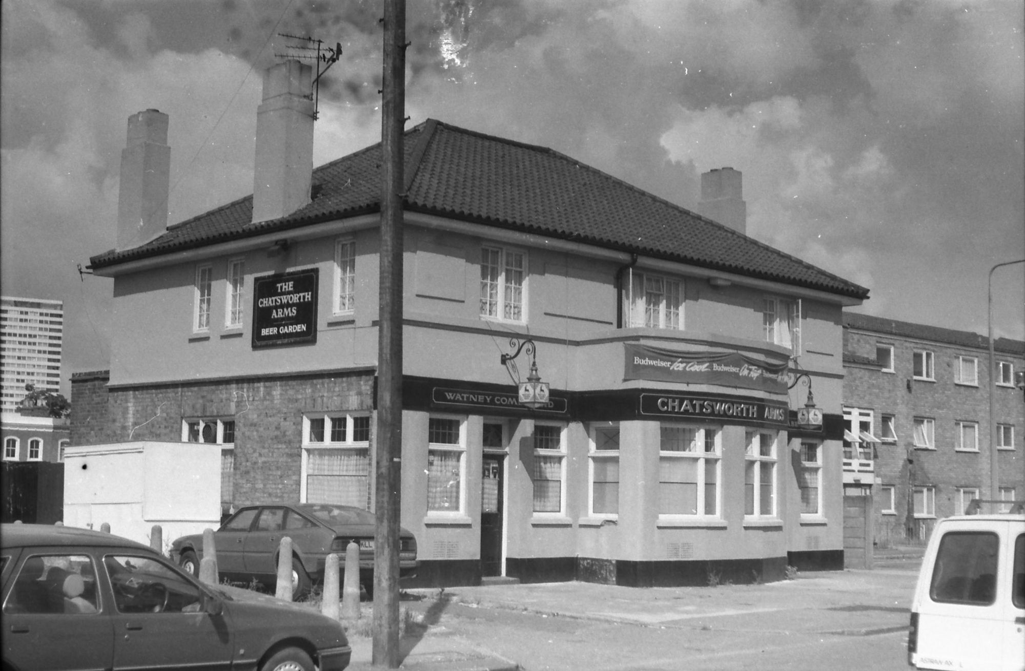 Chatsworth Arms London E15 taken in 1987.. (Pub, External, Key). Published on 25-11-2018