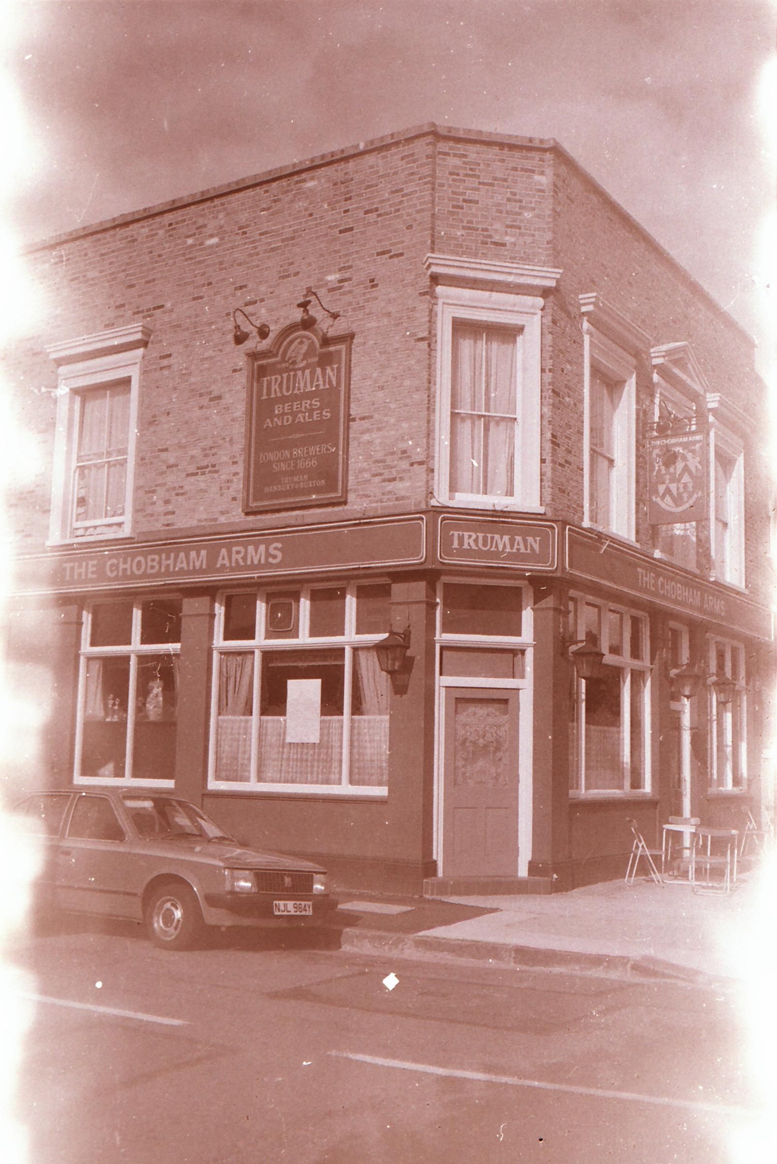 Chobham Arms London E15 taken in 1985.. (Pub, External). Published on 25-11-2018
