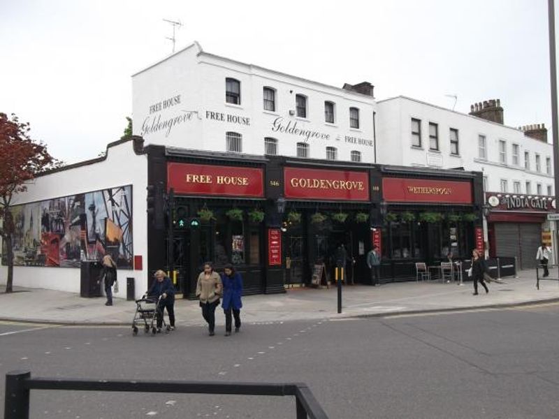 Goldengrove London E15 taken May 2012. (Pub, External). Published on 10-11-2013
