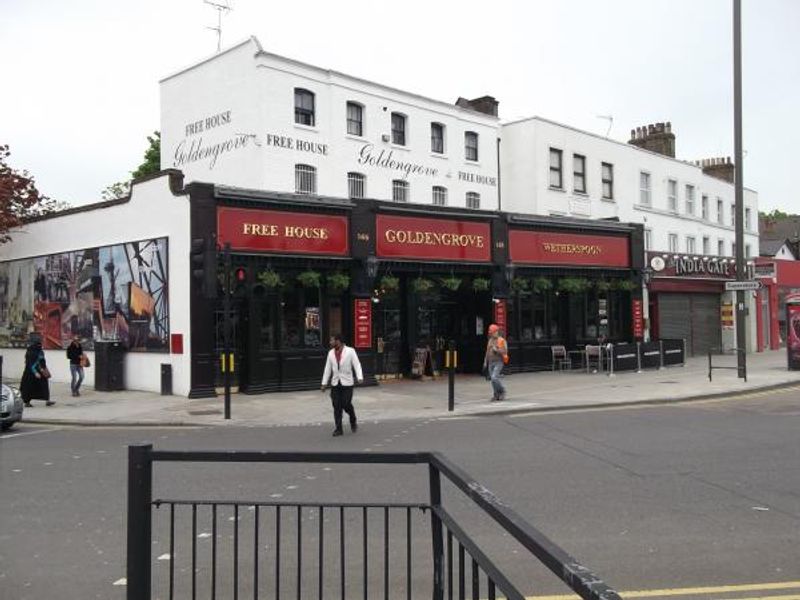 Goldengrove London E15 taken May 2012. (Pub, External). Published on 10-11-2013