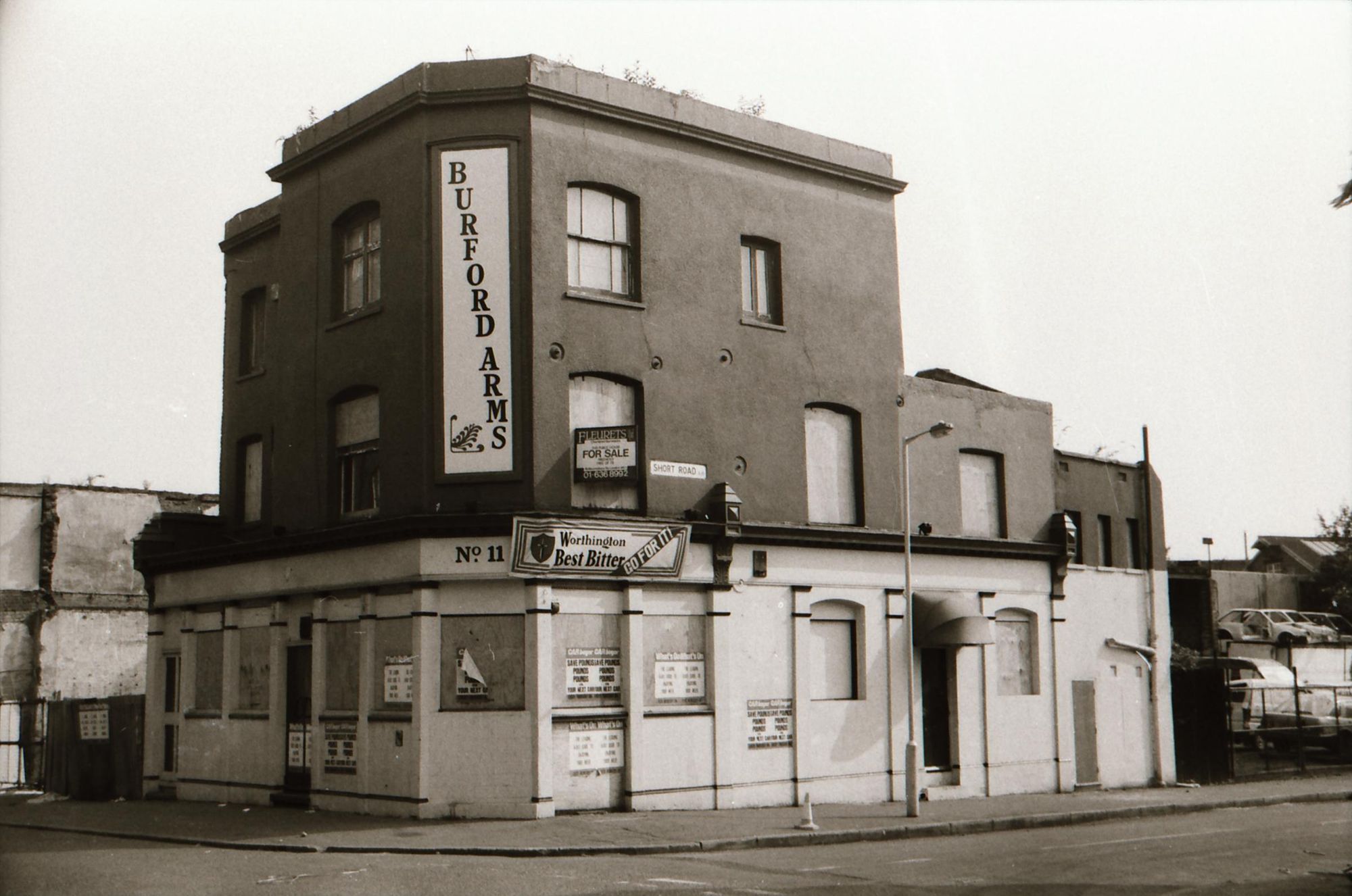 Burford Arms London E15 taken in July 1989.. (Pub, External, Key). Published on 25-11-2018