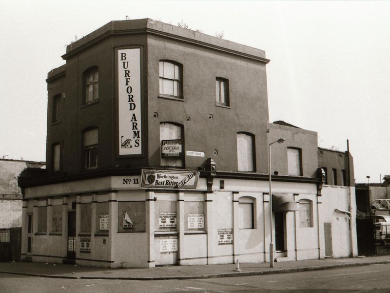 Burford Arms London E15 taken in July 1989.. (Pub, External, Key). Published on 25-11-2018 