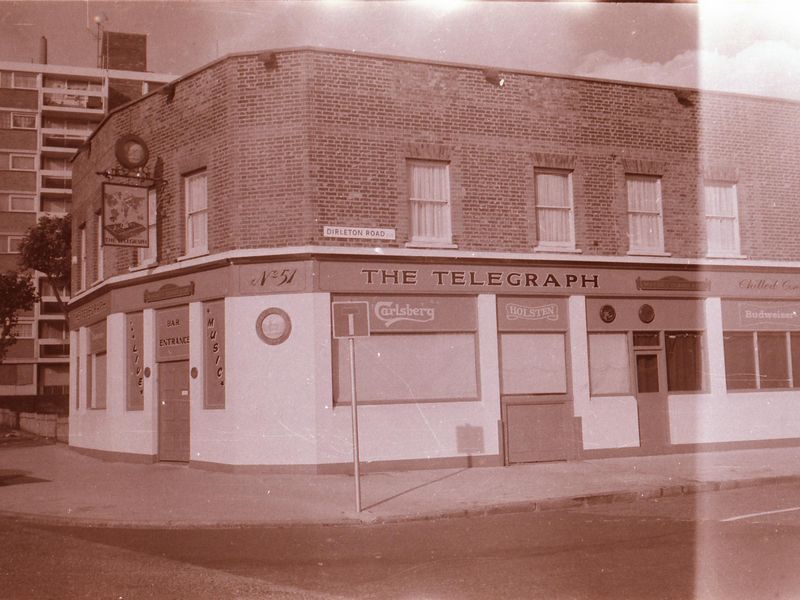 Telegraph London E15 taken in 1985.. (External, Key). Published on 25-11-2018