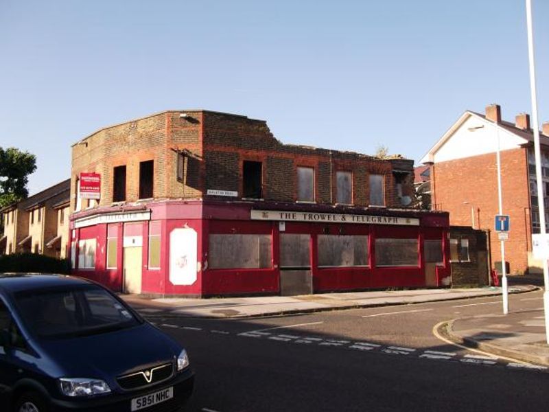 Trowel & Telegraph London E15 taken July 2012. (Pub, External). Published on 12-11-2013