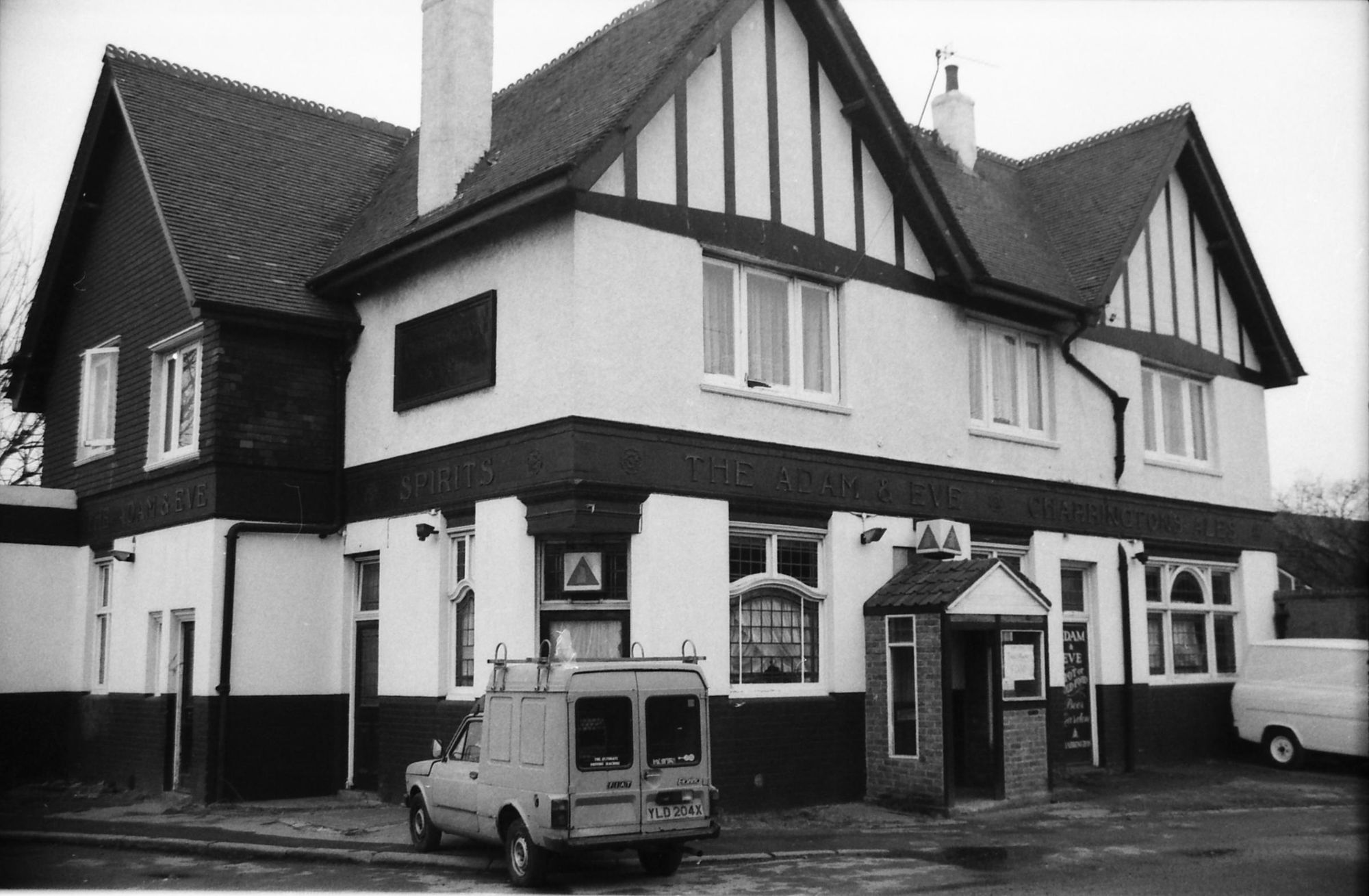 Adam & Eve London E15 taken in Feb 1989.. (Pub, External, Key). Published on 25-11-2018
