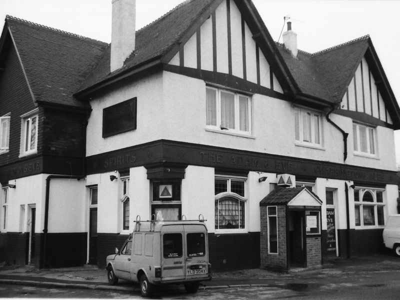 Adam & Eve London E15 taken in Feb 1989.. (Pub, External, Key). Published on 25-11-2018