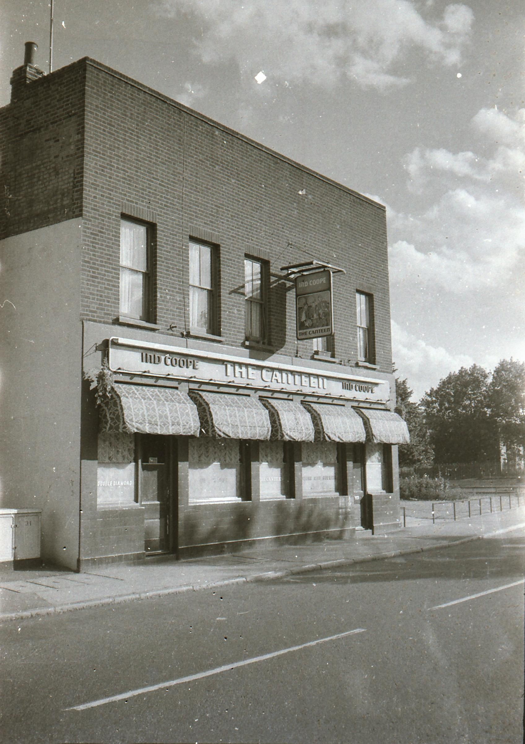 Canteen London E15 taken in 1985.. (Pub, External, Key). Published on 25-11-2018