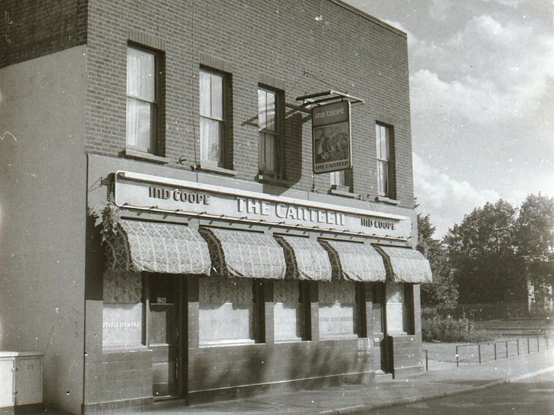 Canteen London E15 taken in 1985.. (Pub, External, Key). Published on 25-11-2018