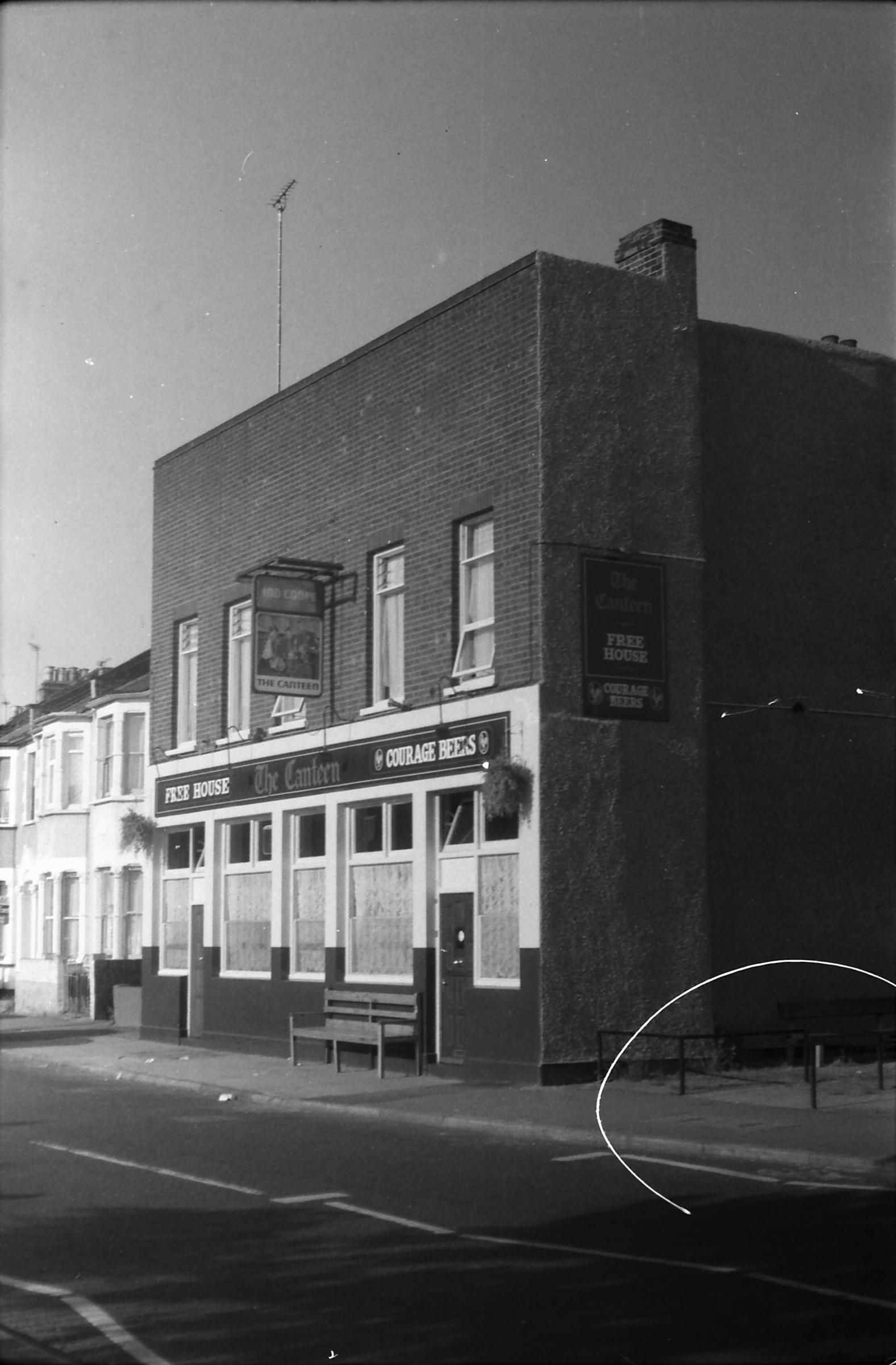 Canteen London E15 taken in 1987.. (Pub, External). Published on 25-11-2018