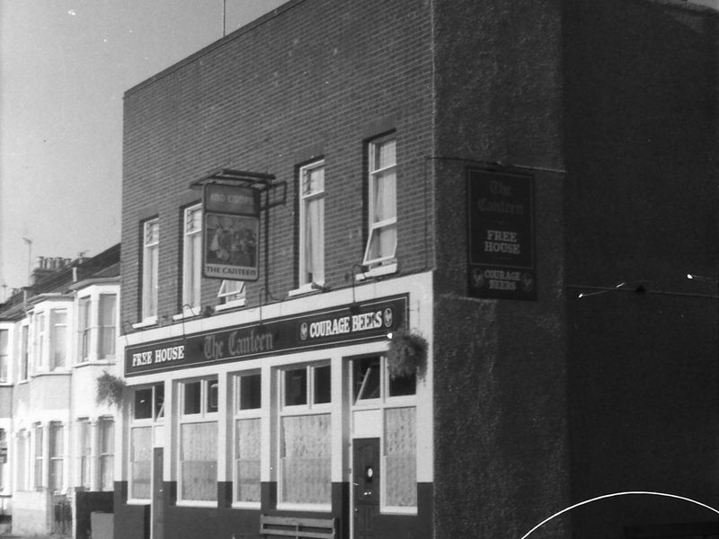 Canteen London E15 taken in 1987.. (Pub, External). Published on 25-11-2018