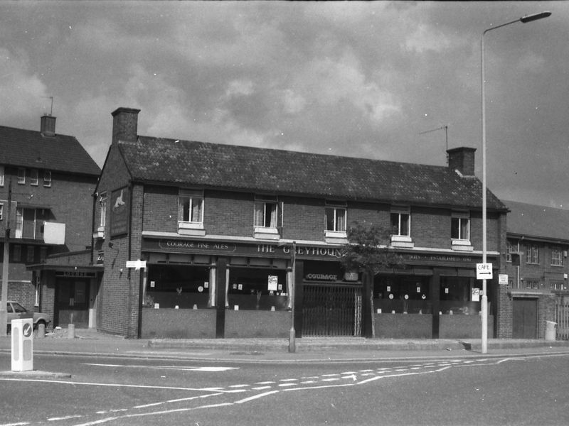 Greyhound London E15 taken in 1987.. (Pub, External). Published on 25-11-2018