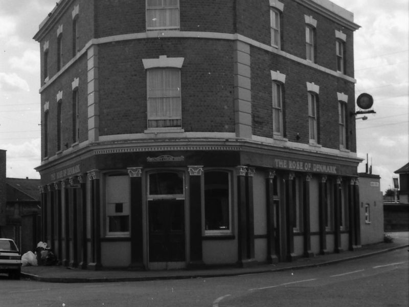 Rose of Denmark London E16 taken 29 Aug 1988. (Pub, External, Key). Published on 09-01-2019 