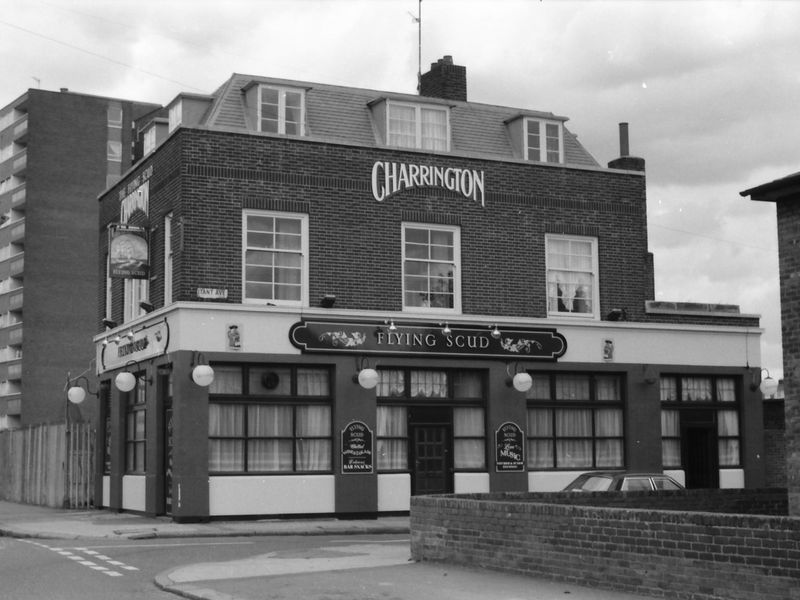 Flying Scud London E16 taken 29 Aug 1988.. (Pub, External, Key). Published on 09-01-2019 