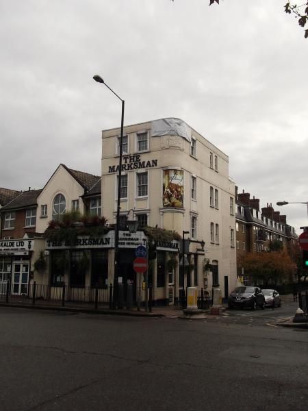 Marksman London E2 taken Nov 2014. (Pub, External). Published on 28-01-2015