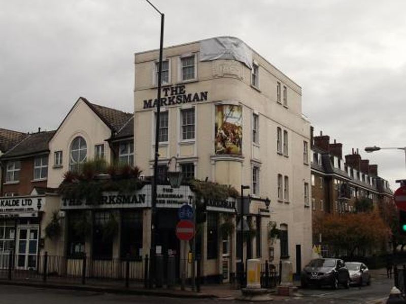 Marksman London E2 taken Nov 2014. (Pub, External). Published on 28-01-2015